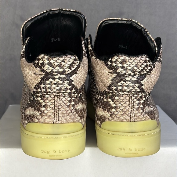 🔥🔥🔥Rag & Bone Snakeskin High-Top Sneakers Size 8🔥🔥🔥 - Picture 4 of 10